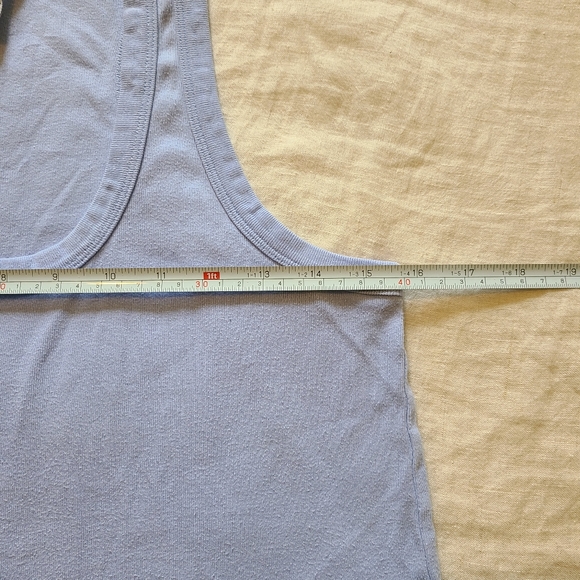 Outline Women's Periwinkle Simple Classic Casual Tank Top - Picture 12 of 12